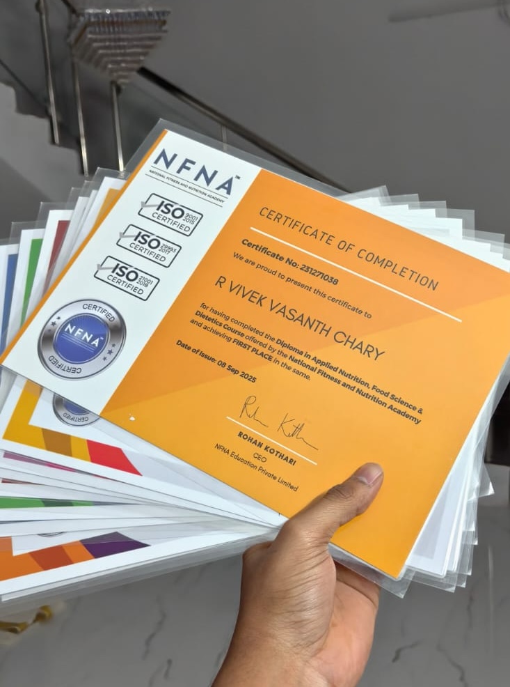 Vasanth's NFNA Certification